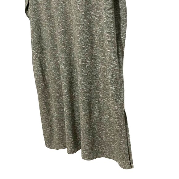 Pure Jill Knit Shift Dress L Green Lagenlook Layering Earthy Goblincore Peasant - Picture 2 of 6